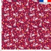 Lapin fleuri - Fond prune
