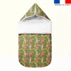 Lapin printanier - Fond vert kaki - Création Stillistic