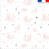 Lapin rose - Fond blanc