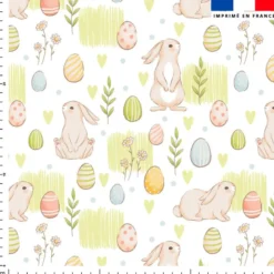 Lapins de Pâques - Fond blanc