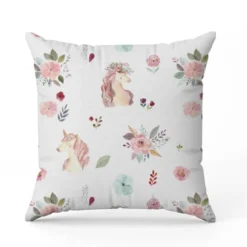 Licorne aquarelle - Fond blanc
