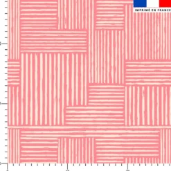 Ligne forme abstraite - Fond rose