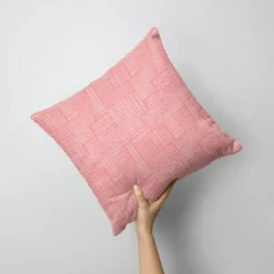 Ligne forme abstraite - Fond rose