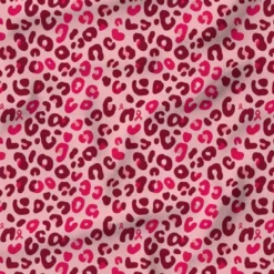 Léopard d’octobre rose - Fond rose