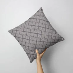 Losange forme abstraite - Fond gris anthracite