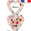 Lot 2 coupons pour coussin coeur motif amour