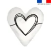 Lot 2 coupons pour coussin coeur motif coeur back