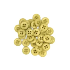 Lot de 36 boutons 11mm 4 trous vert bourgeon