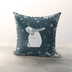 Lot de 2 coupons de velours ras gris foncé motif ours et pingouin 86x44cm
