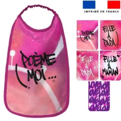 Lot de 5 coupons éponge pour serviettes de table pour enfant motif graffiti - Création Alex Z