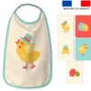Lot de 5 coupons éponge pour serviettes de table pour enfant motif petit poussin de Pâques