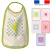 Lot de 5 coupons éponge pour serviettes de table pour enfant motif positives vibes - Création Lili Bambou Design
