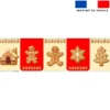 Lot de 5 coupons éponge pour serviettes de table pour enfant motif pain d'épice