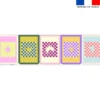 Lot de 5 essuie-mains en éponge motif positives vibes - Création Lili Bambou Design