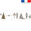 Lot de 5 essuie-mains en éponge motif casse-noisette