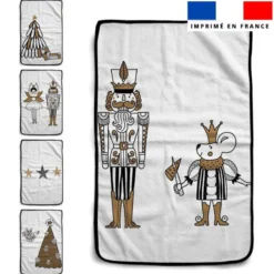 Lot de 5 essuie-mains en éponge motif casse-noisette
