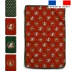 Lot de 5 essuie-mains en éponge motif animaux couronne de noel - Création Stillistic