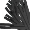 Lot de 10 fermetures 50 cm noires