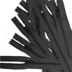 Lot de 10 fermetures 15 cm noires
