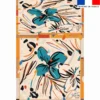 Lot de 2 foulards imprimés best mom ever fleuri