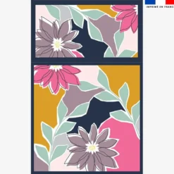 Lot de 2 foulards imprimés fleuri