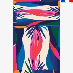 Lot de 2 foulards imprimés floral coloré