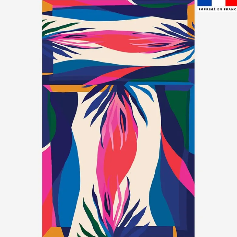 Lot de 2 foulards imprimés floral coloré