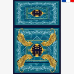 Lot de 2 foulards imprimés léopard