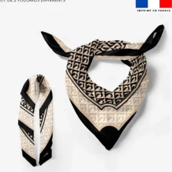 Lot de 2 foulards imprimés lune