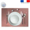 Lot 2 sets de table et 12 dessous de verres motif animaux pastel