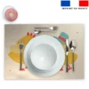 Lot 2 sets de table et 12 dessous de verres motif petit poussin de Pâques