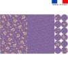 Lot 2 sets de table et 12 dessous de verres motif mini poule et oeufs de Pâques violet - Création Stillistic