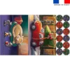 Lot 2 sets de table et 12 dessous de verres motif chat et souris de noel - Création Stillistic