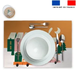Lot 2 sets de table et 12 dessous de verres motif ambiance noel