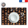 Lot 2 sets de table et 12 dessous de verres motif Noël pain d'épices - Création Stillistic