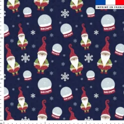 Lutin de noel - Fond bleu nuit