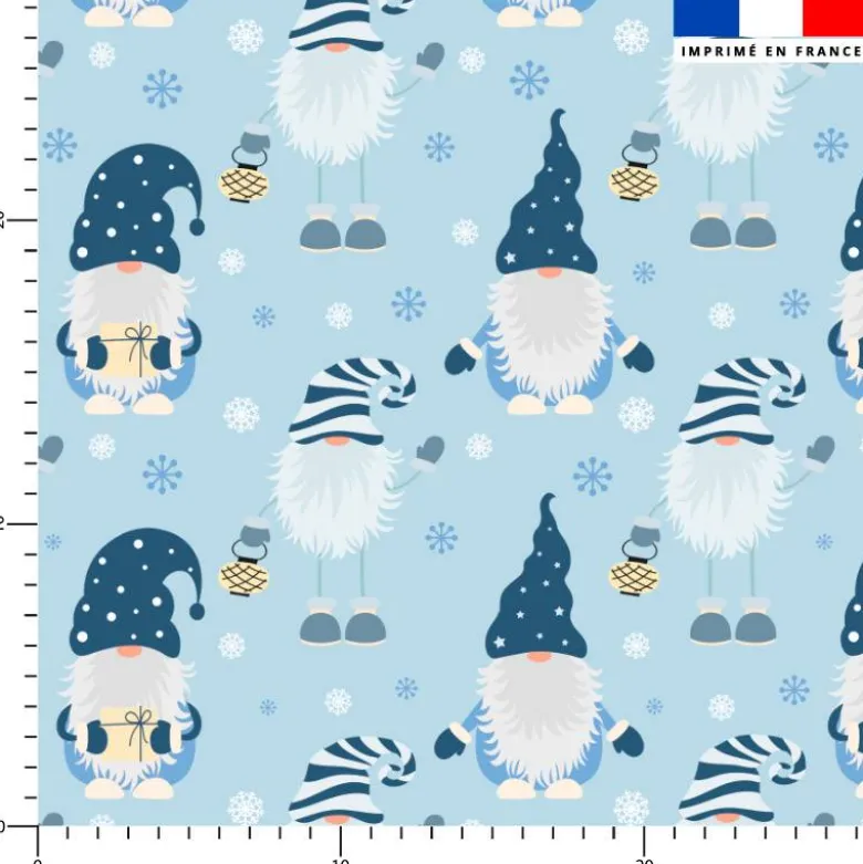 Lutin de Noël - Fond bleu ciel