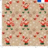 Lutin et biscuit de noël - Fond beige