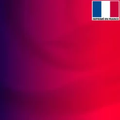 Lycra imprimé dégradé rouge et violet
