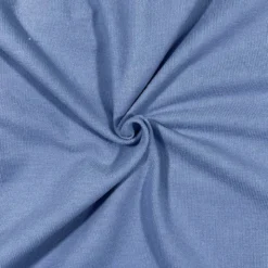 Maille en coton uni bleu