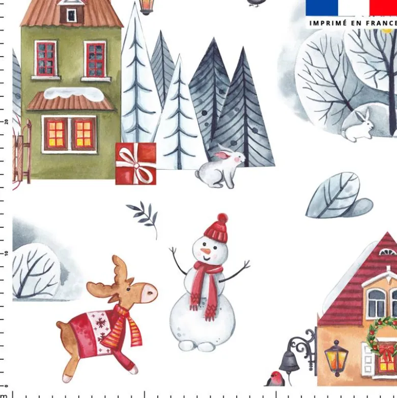 Maison de Noël - Fond blanc