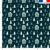 Maison des neiges - Fond bleu foncé