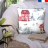 Maison enneigée - Fond blanc