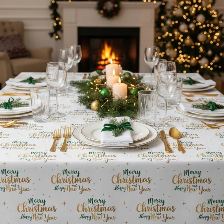 Merry christmas and Happy new year - Fond blanc