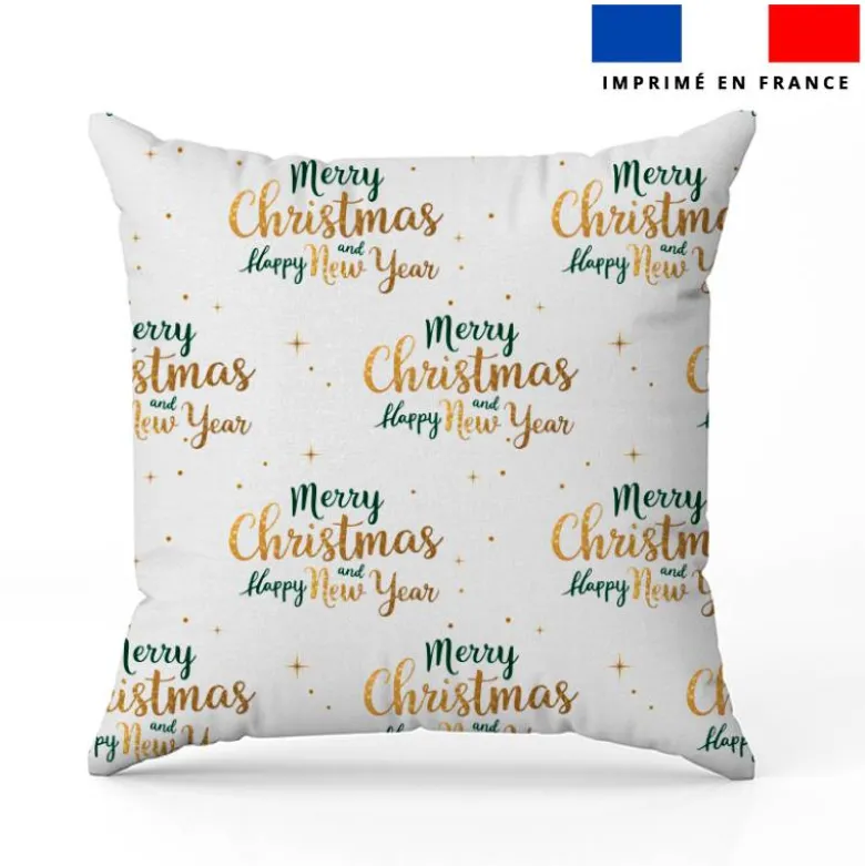 Merry christmas and Happy new year - Fond blanc