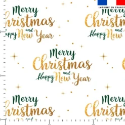 Merry christmas and Happy new year - Fond blanc
