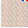 Merry christmas rouge et noir - Fond beige