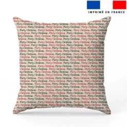 Merry christmas rouge et noir - Fond beige
