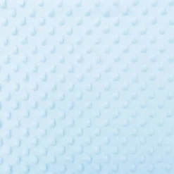 Minky uni bleu ciel relief pois