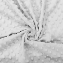 Minky uni gris relief pois